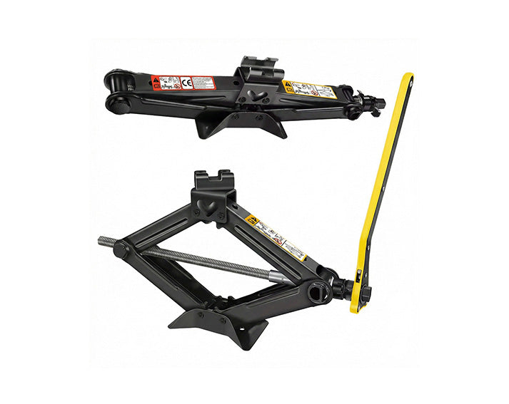DayPlus 2 Tonne Scissor Jack | 105–385mm Mechanical Car Jack with Handle for Tyre Changes