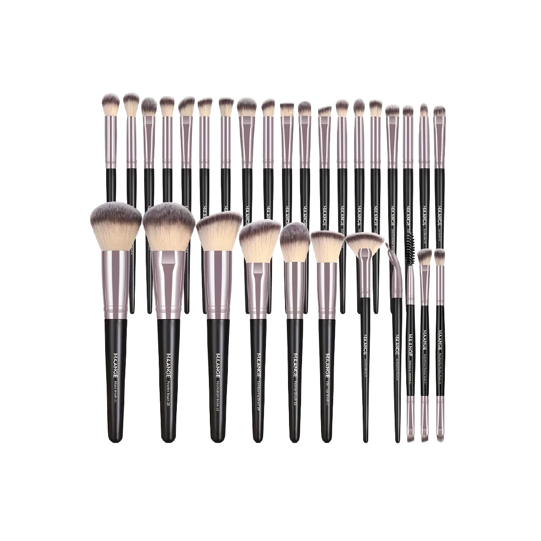 30Pcs Professional Makeup Brush Set Foundation Concealers Eye Shadows Powder Blush Blending Brushes Beauty Tools with Bag