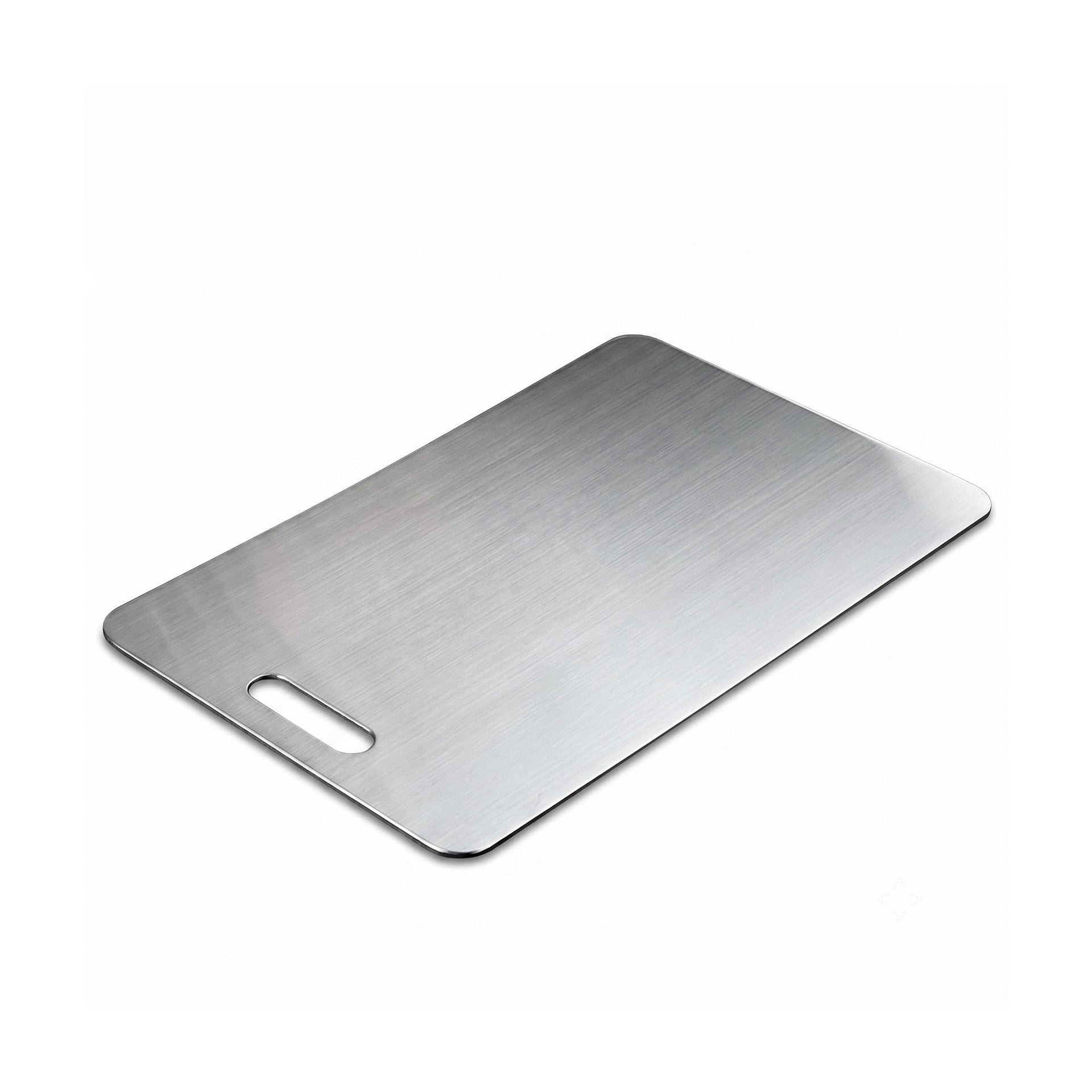 Double-Sided Stainless Steel Chopping Board 46x30cm | Large Heavy Duty Cutting Board for Kitchen and Camping