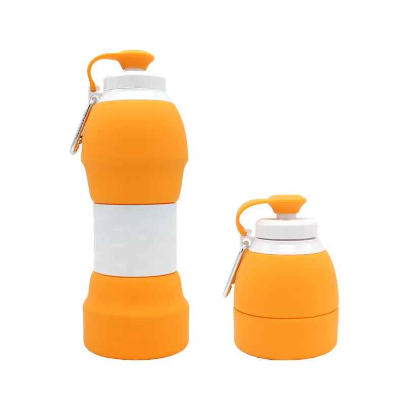Silicone Folding Water Bottle – Portable, Lightweight & Reusable Collapsible Drink Bottle for Travel, Sports & Outdoor Activities