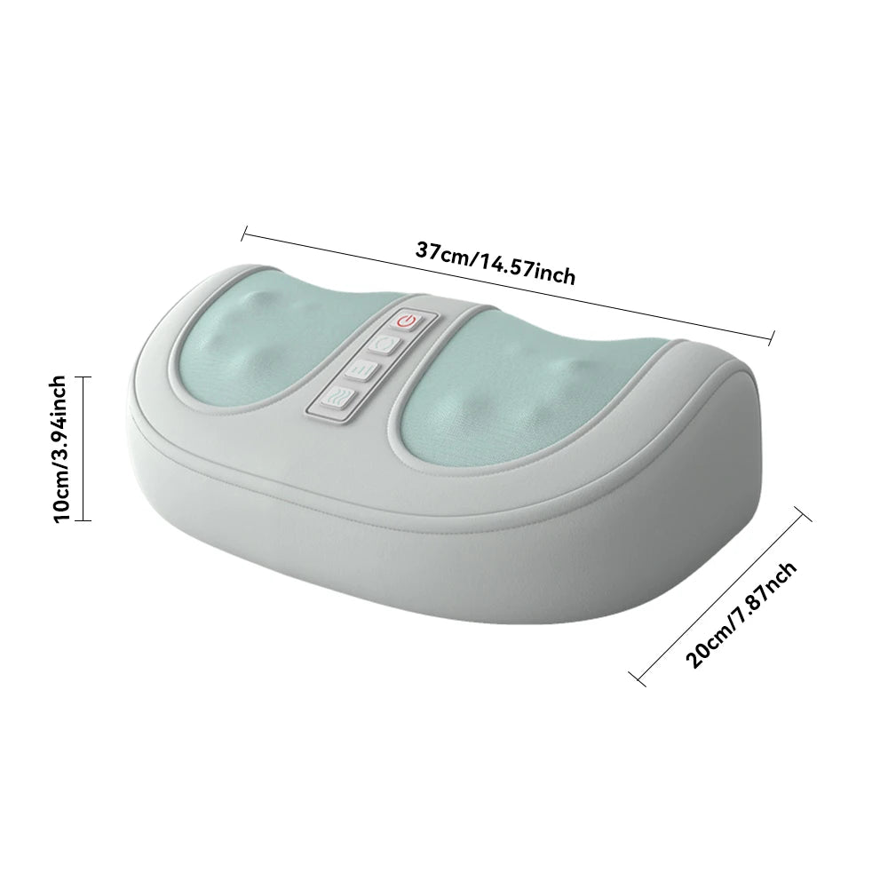 4D Deep Muscle Hot Compress Foot Massager with 3 Speed Settings for Leg and Hand Blood Circulation