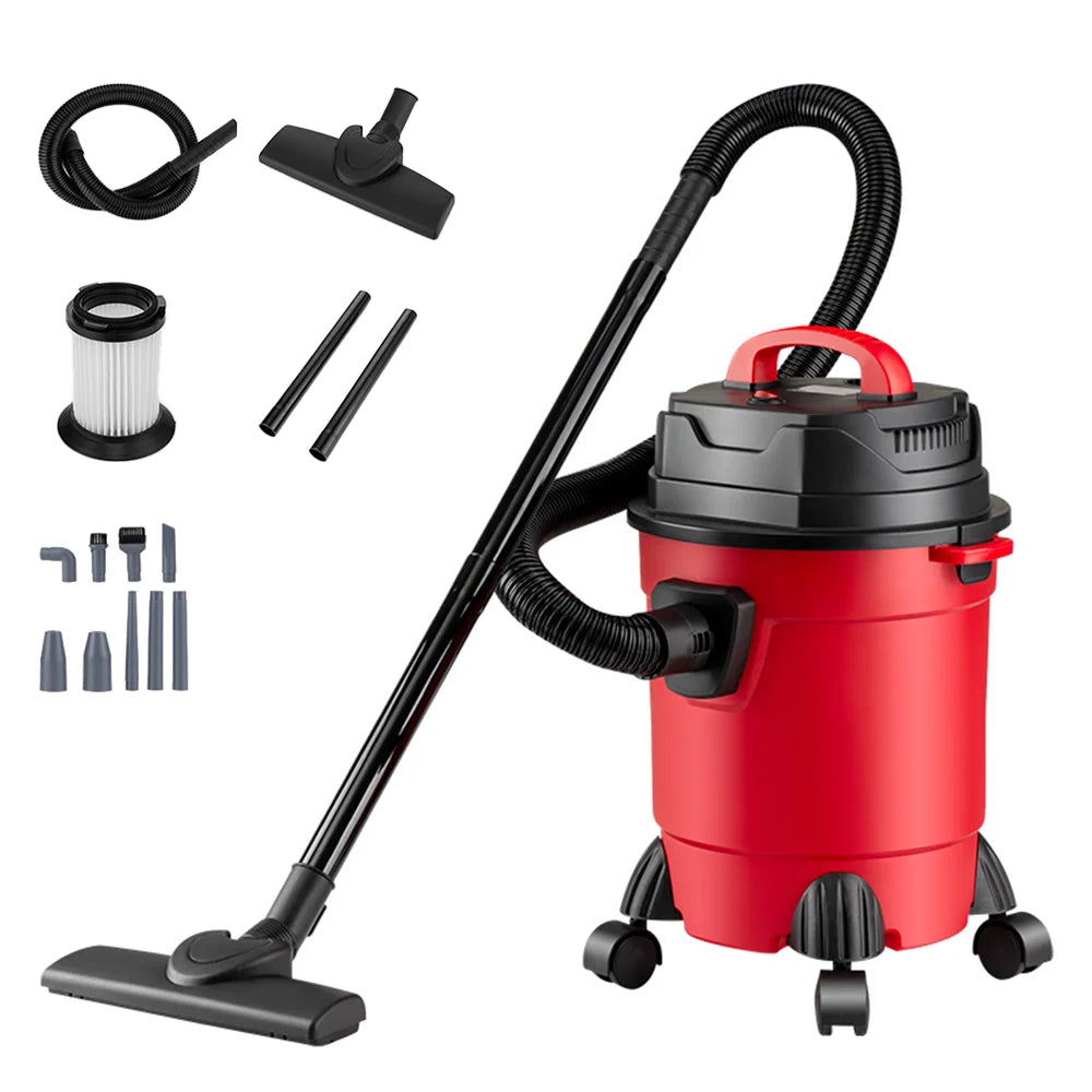 15L 18L Wet and Dry Vacuum Cleaner 800W 4m Cord Blow Function Large Bucket for Home Car and Commercial Use