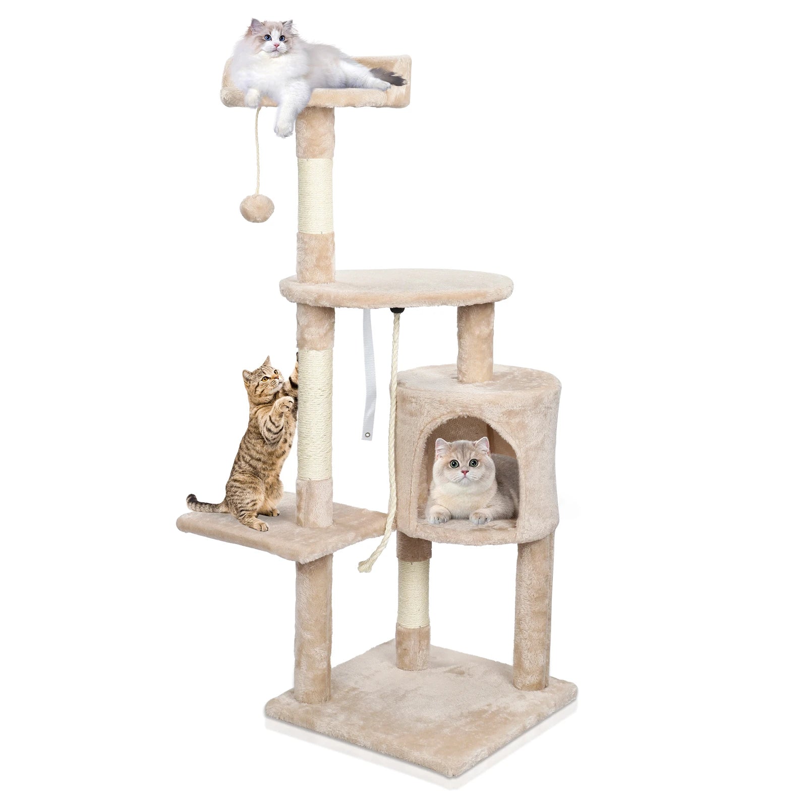 Multi-Level Cat Tree Tower Condo Scratching Post Kitten Toy Climbing Activity Centre for Cats