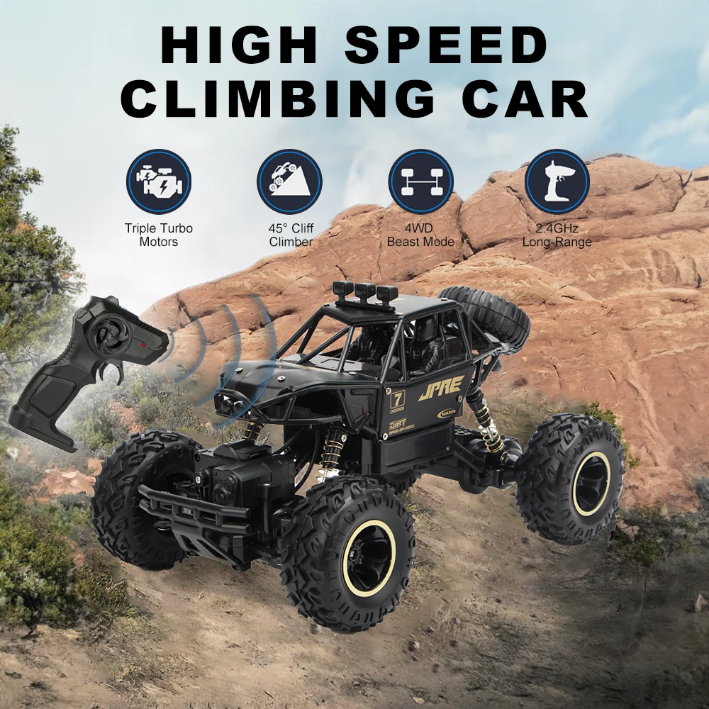 1:18 Scale RC Off-Road Climbing Car 2.4GHz Remote Control Vehicle for Boys and Girls Outdoor Toys and Gifts