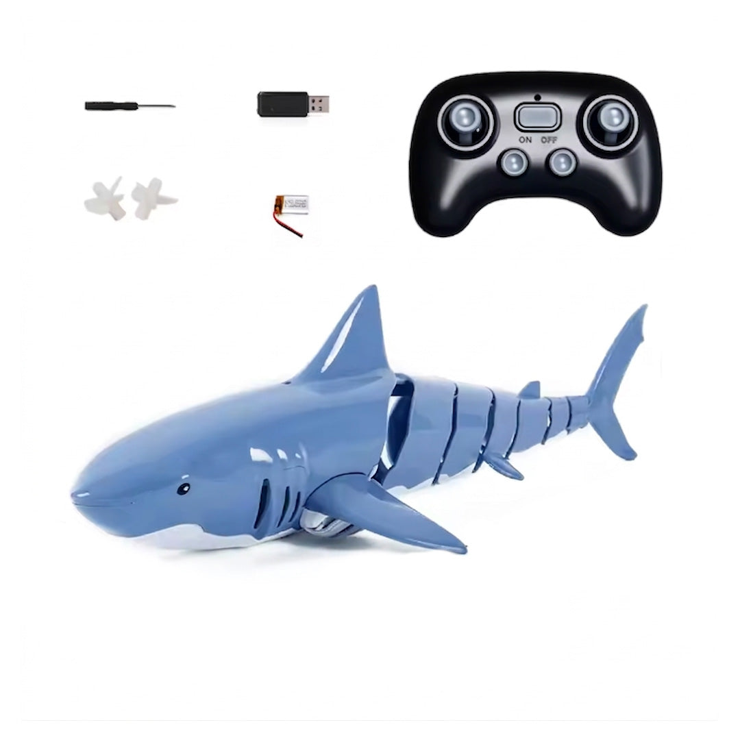 2.4G RC Remote Control Shark Toy Electric Simulation Underwater Shark with Water Spray for Kids Boys and Girls