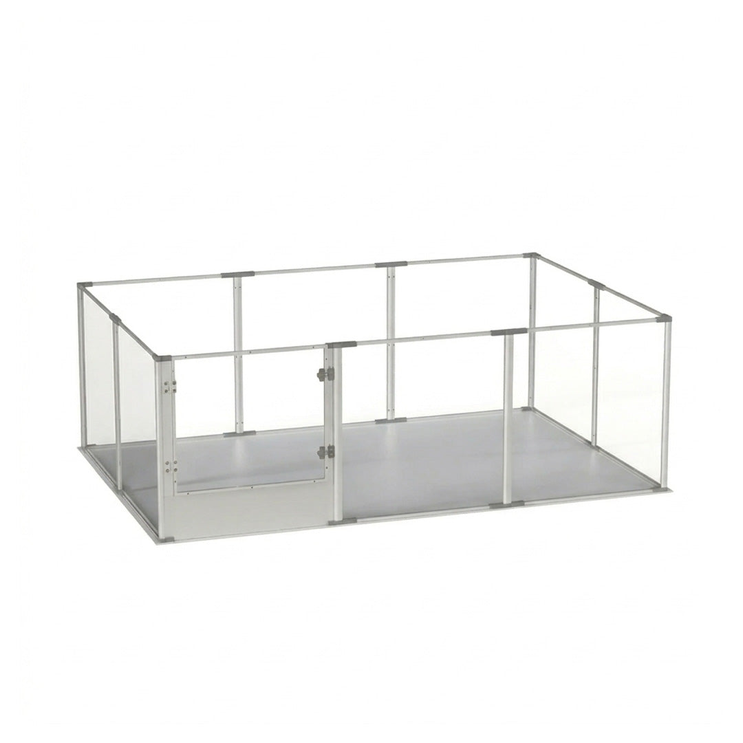Extra Large Acrylic Dog Playpen, Waterproof Pet Exercise Fence, Indoor Puppy Whelping Pen