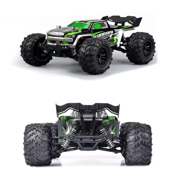 1:16 Scale 4WD RC Car 50km/h High Speed Off-Road Monster Truck with LED Lights Drift and Remote Control for Boys
