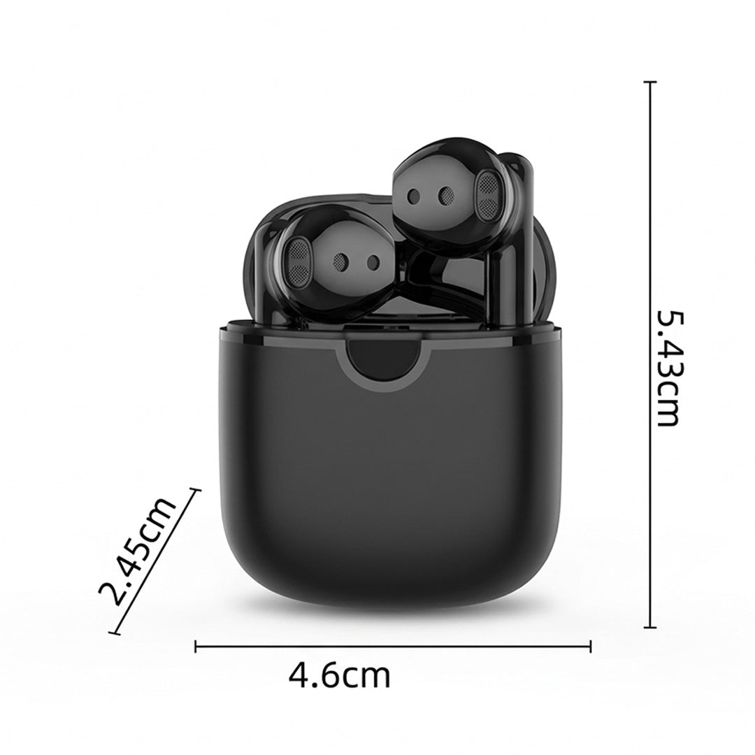 Wireless Bluetooth 5.3 Earbuds with 4 ENC Mics, 40H Playtime, LED Display, Touch Control In-Ear Headphones