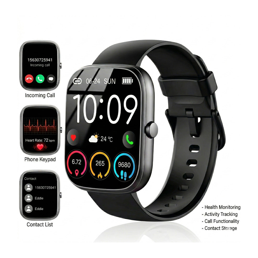 1.91" Smart Watch with Call & Answer, IP68 Waterproof Fitness Tracker, Heart Rate & Sleep Monitor