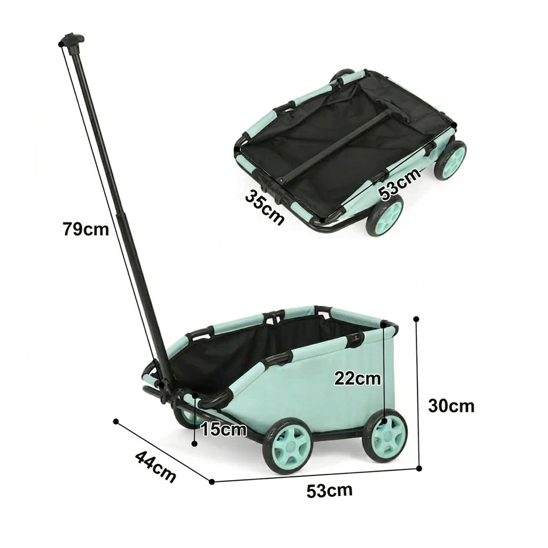Lightweight Folding Pet Stroller – 4 Wheel 360° Rotating Dog & Cat Travel Cart