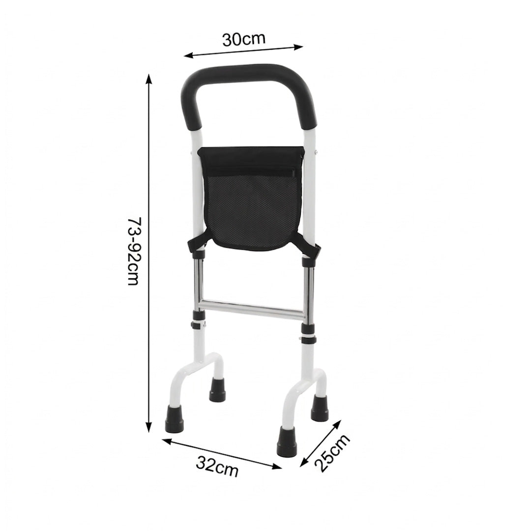 Adjustable Height Mobility Standing Aid Rail for Seniors Freestanding Stand Assist Support