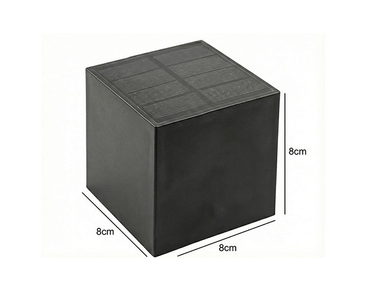 HobbyLane Solar Square Wall Light | 2-Mode Warm White & RGB Outdoor Garden Lamp IP65