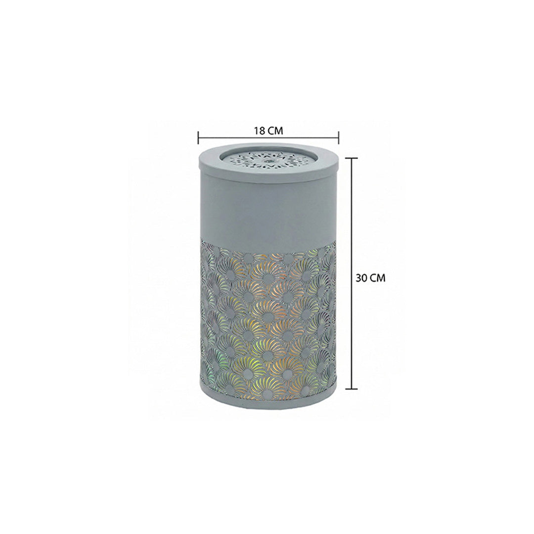 Outsunny 30cm Garden Water Fountain | LED Lit Cascading Waterfall with Adjustable Flow & Pump