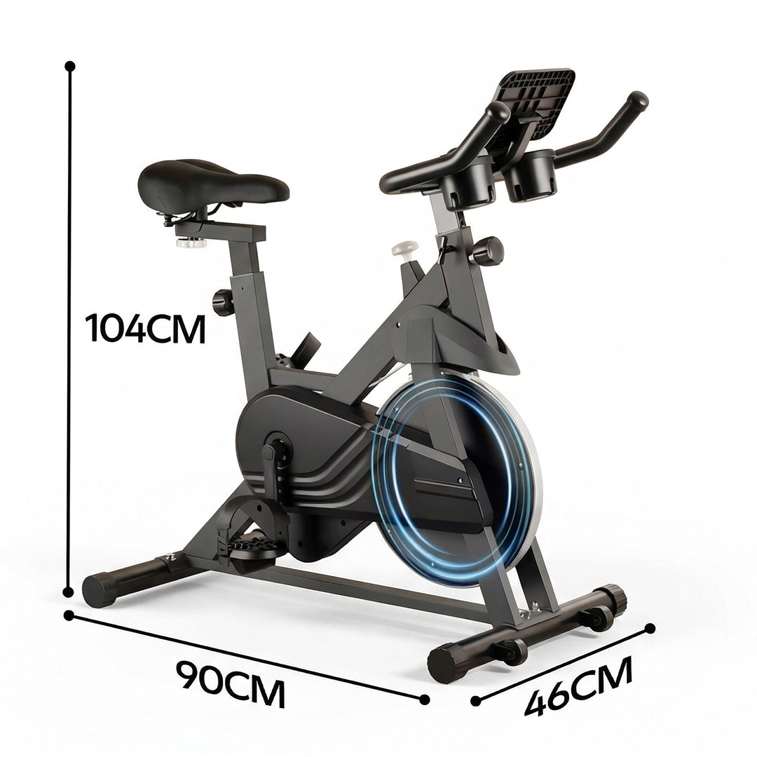 Magnetic Resistance Exercise Bike with LCD Display – Indoor Fitness Bike Adjustable Seat 100kg Capacity