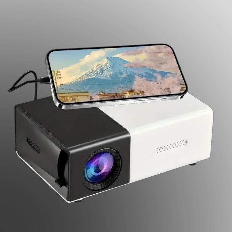 Mini Projector for Home Theater & Outdoor Camping – Connects to Smart Devices, Perfect for Christmas, Halloween & Thanksgiving Gifts