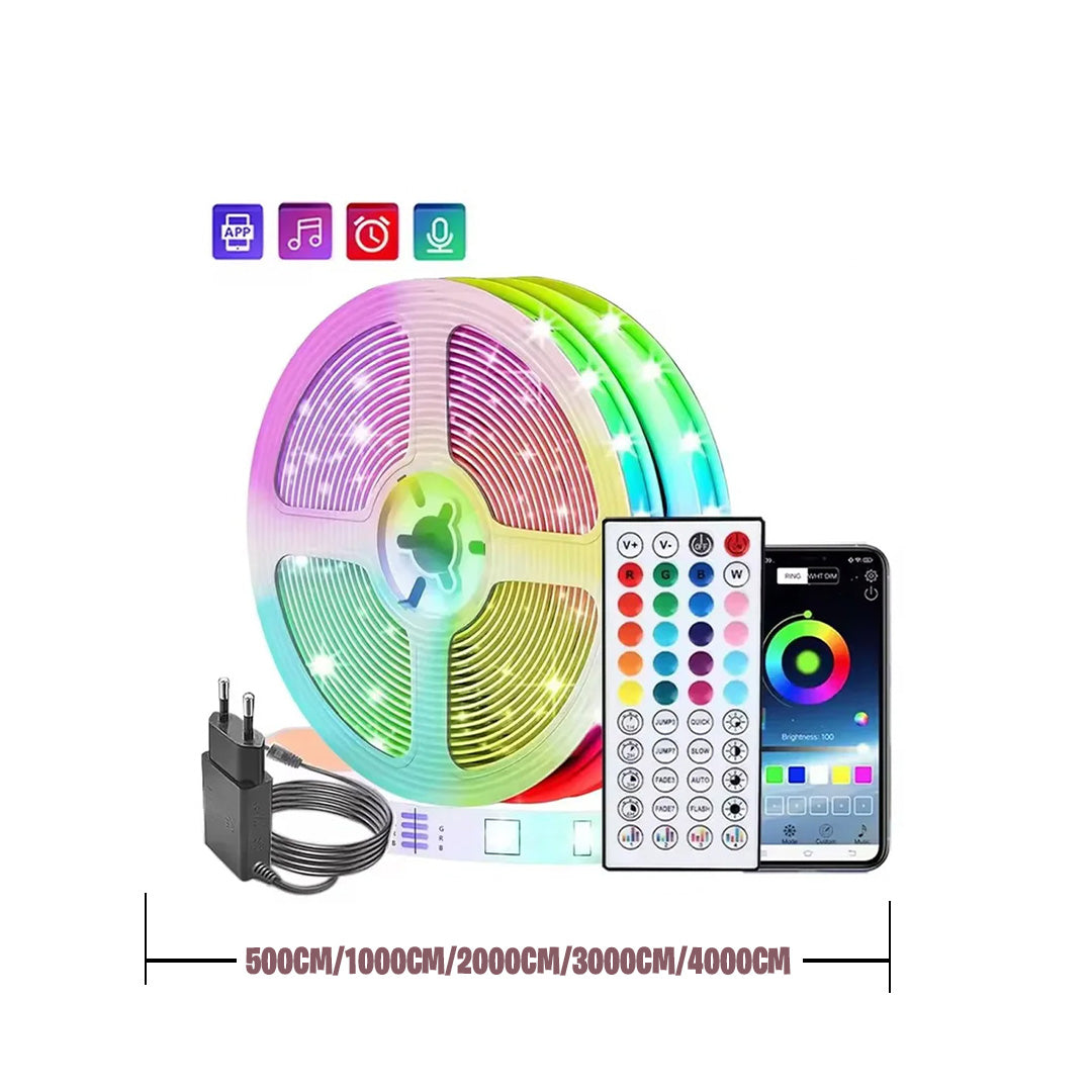 Led Lights for Room Music Sync RGB Led Strip Lights 10M 20M 30M Flexible Ribbon for Room Bedroom Decor TV Backlights