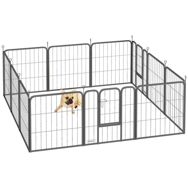 12 Panel Dog Pen for Small Dogs & Puppies, Foldable, 60cm High