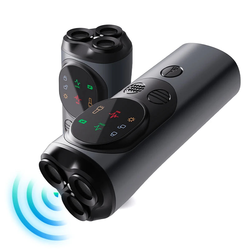Ultrasonic Dog Repeller Anti Bark Device 3 Transmitters 2 Modes LED Light 30FT Range Training Tool