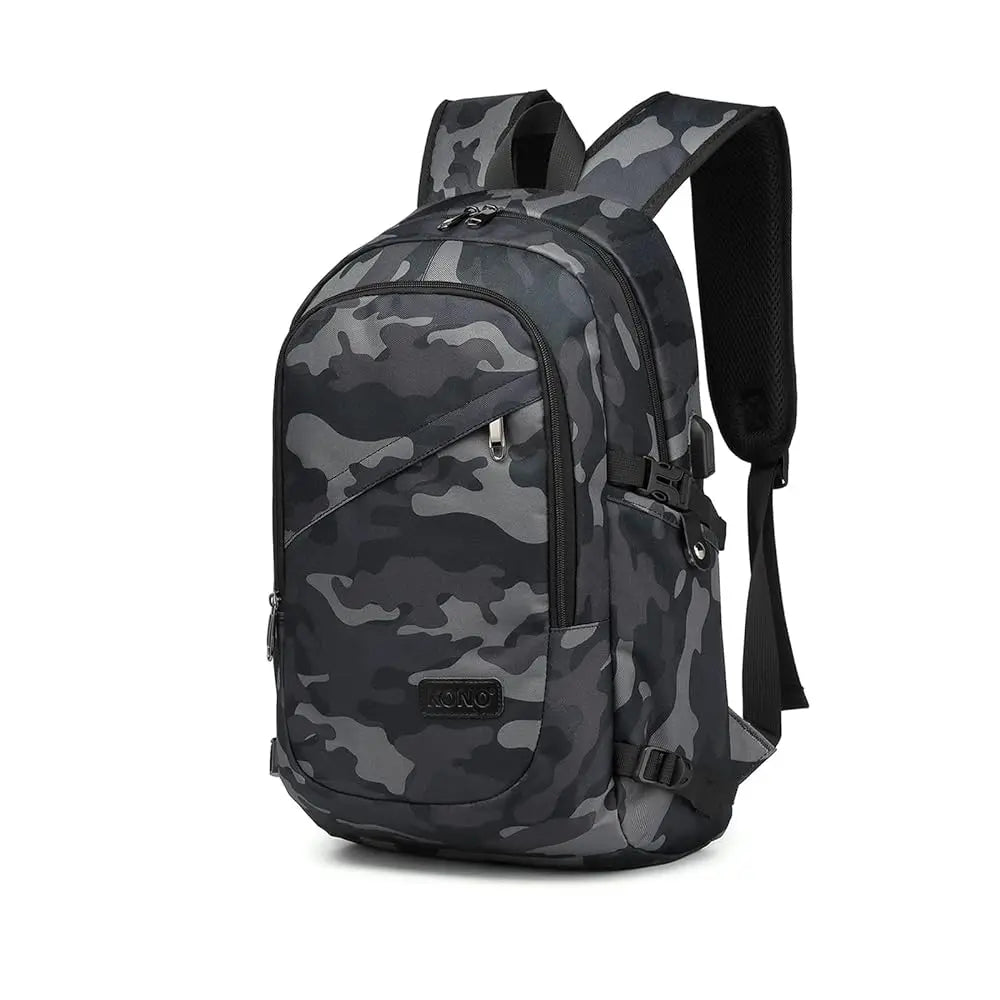 Anti-Theft 15.6 Inch Laptop Backpack with USB Charging Port – Travel, Work & School Bag