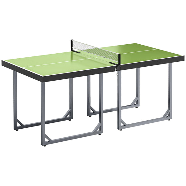 6ft Folding Mini Table Tennis Table with Net, 182cm