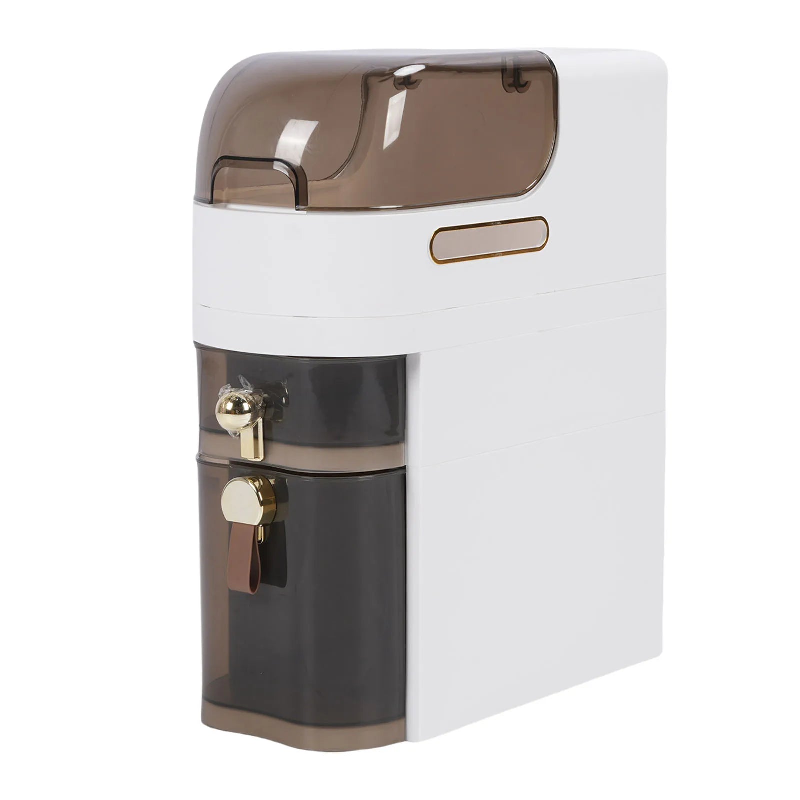 3-Layer Narrow Bathroom Storage Cabinet with 4 Wheels | Slim PP PC Transparent Drawer Organiser for Toilet Paper Kitchen Laundry