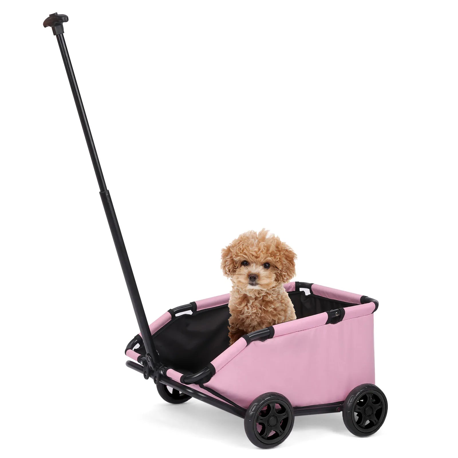 Lightweight Folding Pet Stroller – 4 Wheel 360° Rotating Dog & Cat Travel Cart