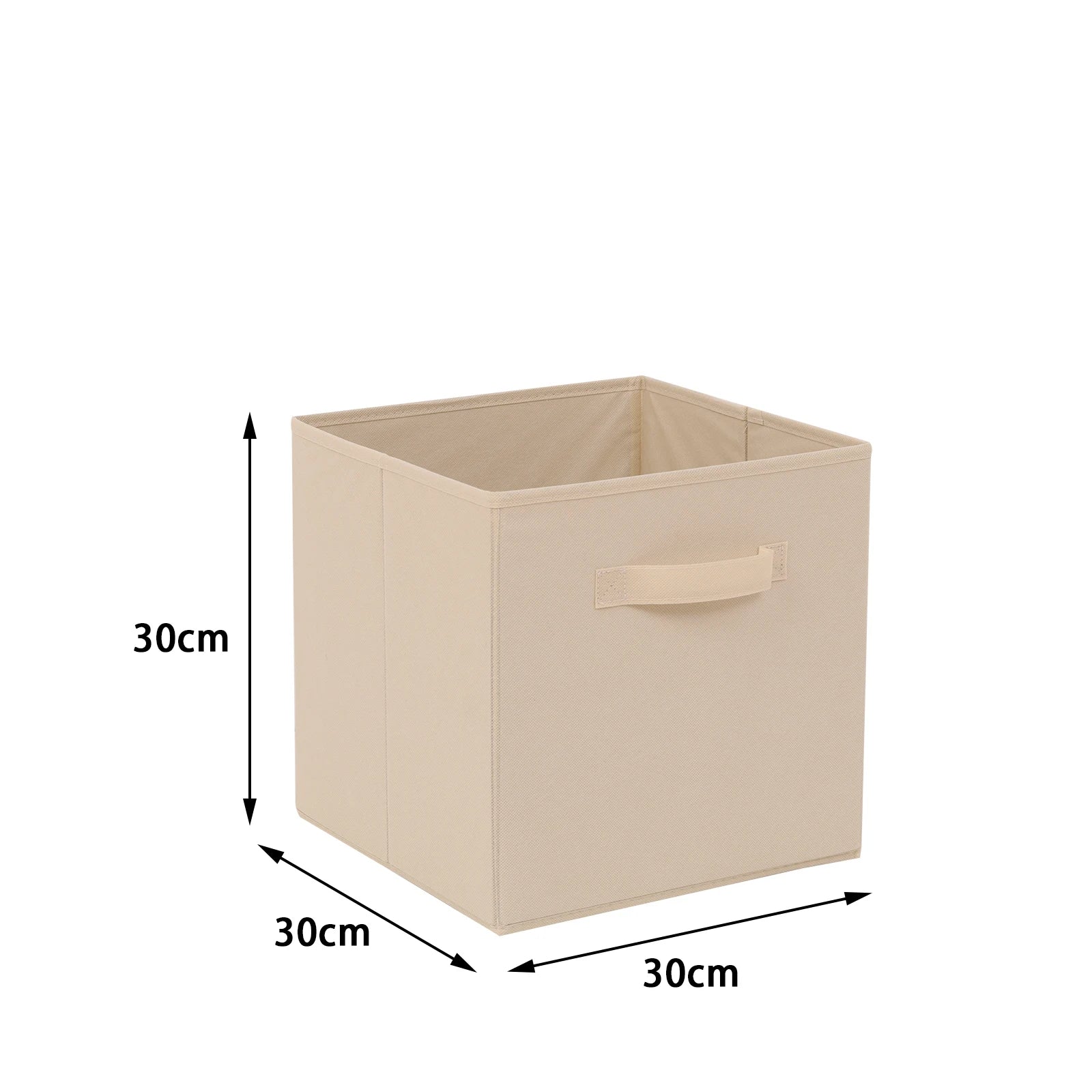 6 Pack Foldable Storage Cubes Fabric Storage Bins 30x30cm Wardrobe Organiser Boxes