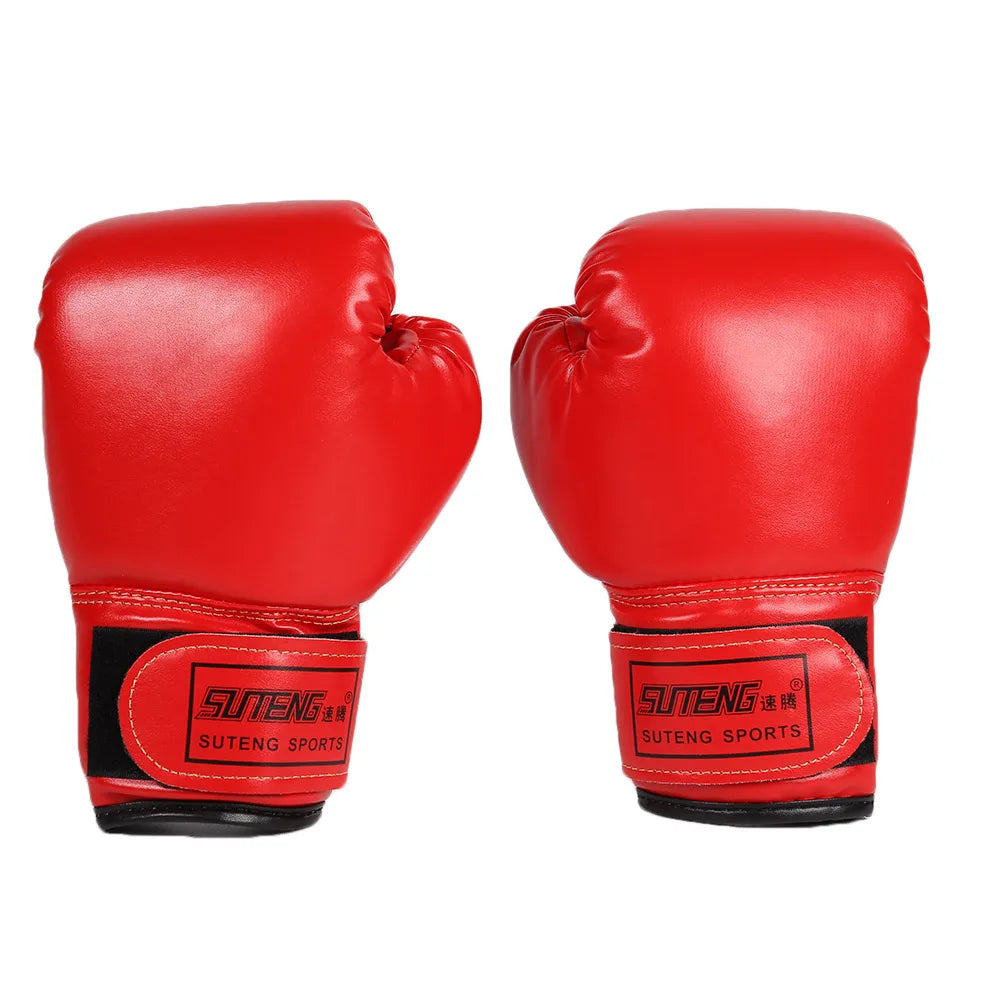 Kids Boxing Gloves PU Leather Breathable Muay Thai Mitts for Taekwondo Punching Bag Training Ages 3-12