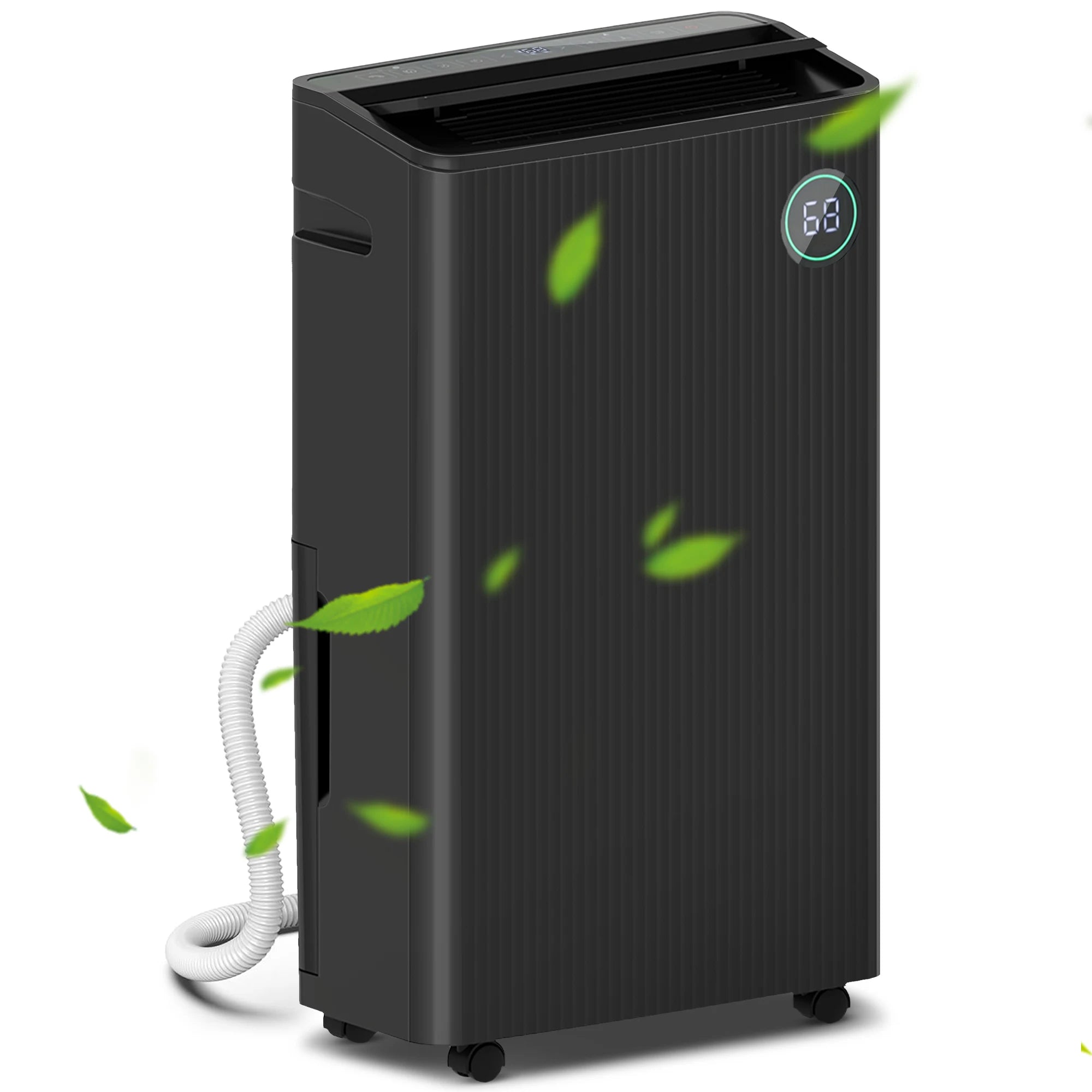 16L Per Day Dehumidifier with HEPA UVC Ioniser Air Purifier 5 Modes 24hr Timer Child Lock for Home Black