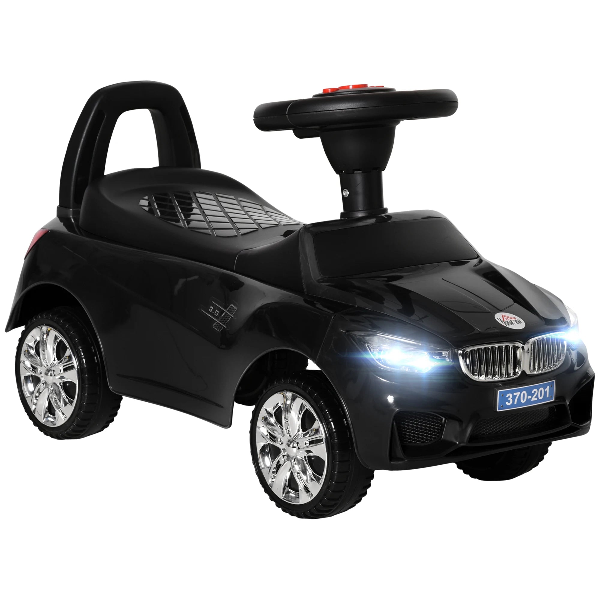 Kids Ride On Car Foot to Floor Toddler Slider Walker with Four Wheels 63.5x28x36cm