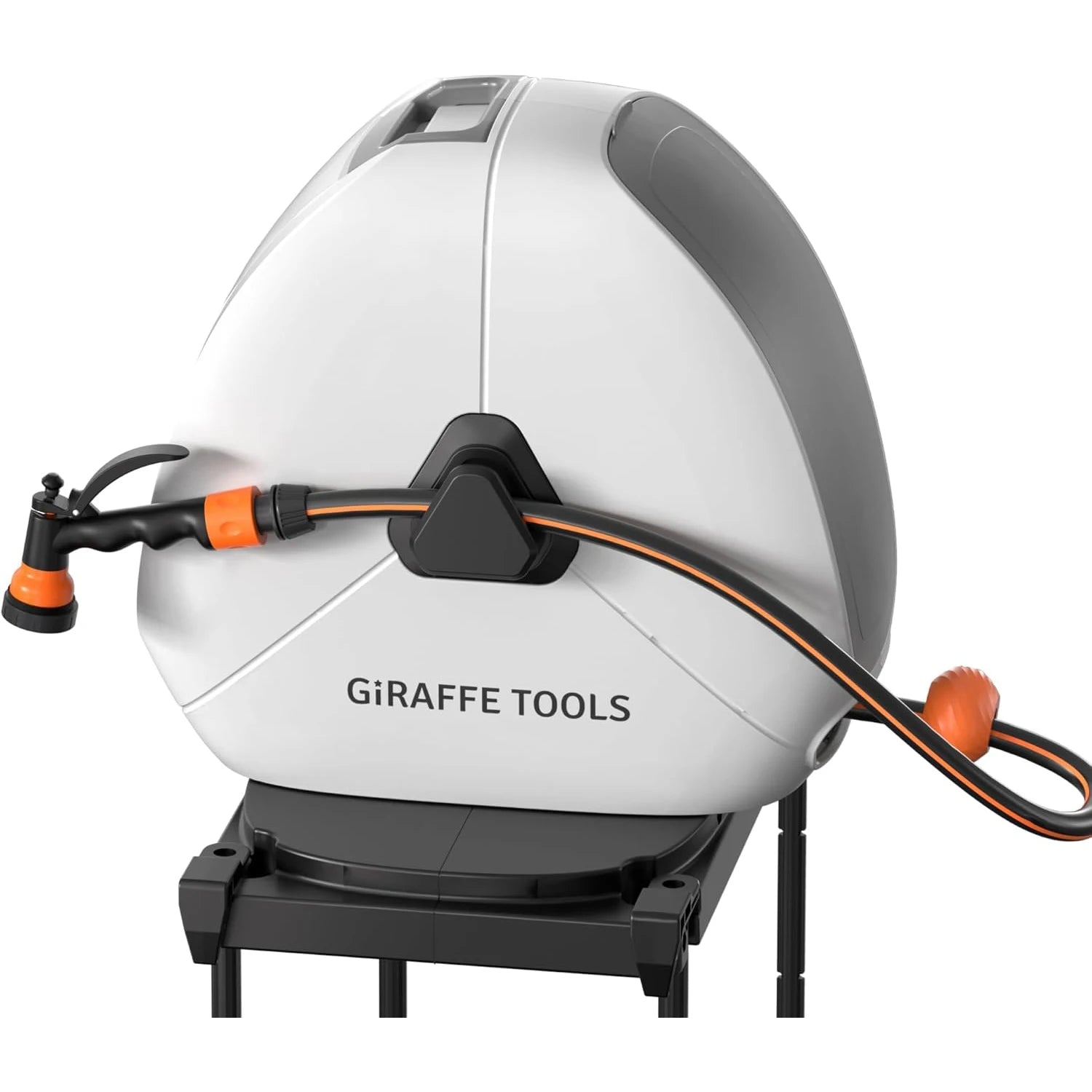 Ground Mounted Automatic Retractable Garden Hose Reel Heavy Duty Flexible Swivel for Lawn Patio