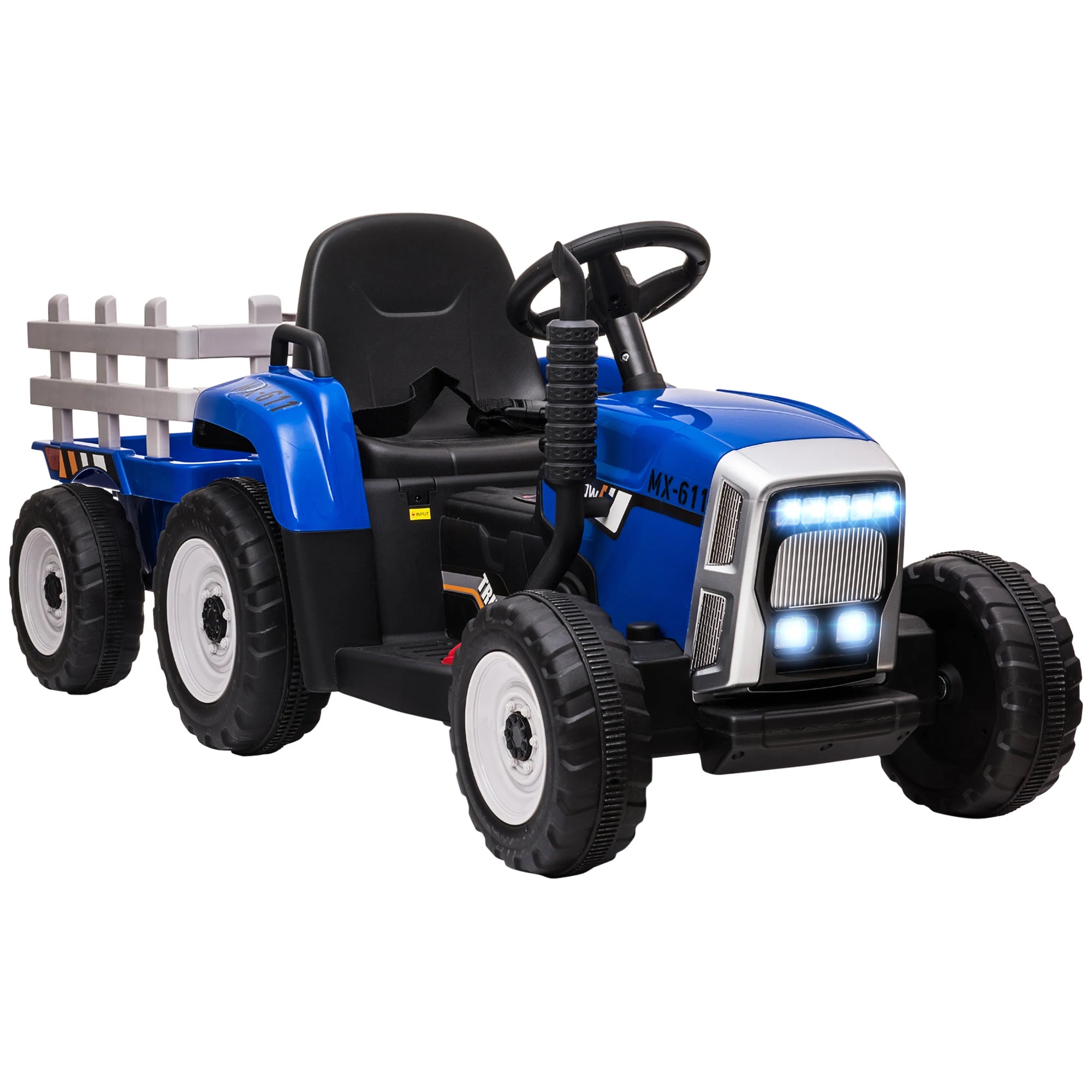 Kids Electric Ride-On Tractor with Detachable Trailer | 12V Remote Control Ages 3–6