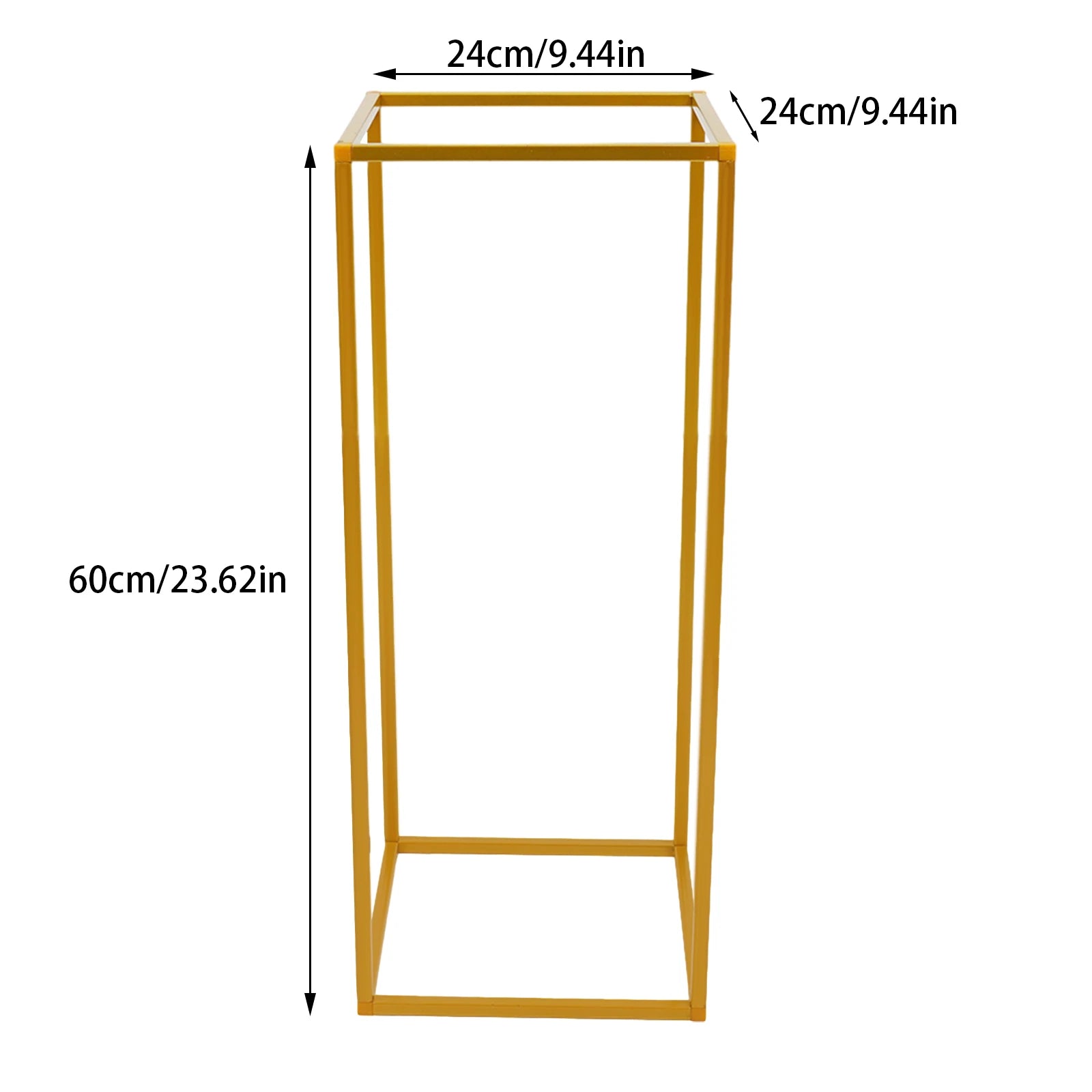10 Piece Gold Flower Stand Set 60cm Metal Wedding Flower Rack Event Table Centrepiece