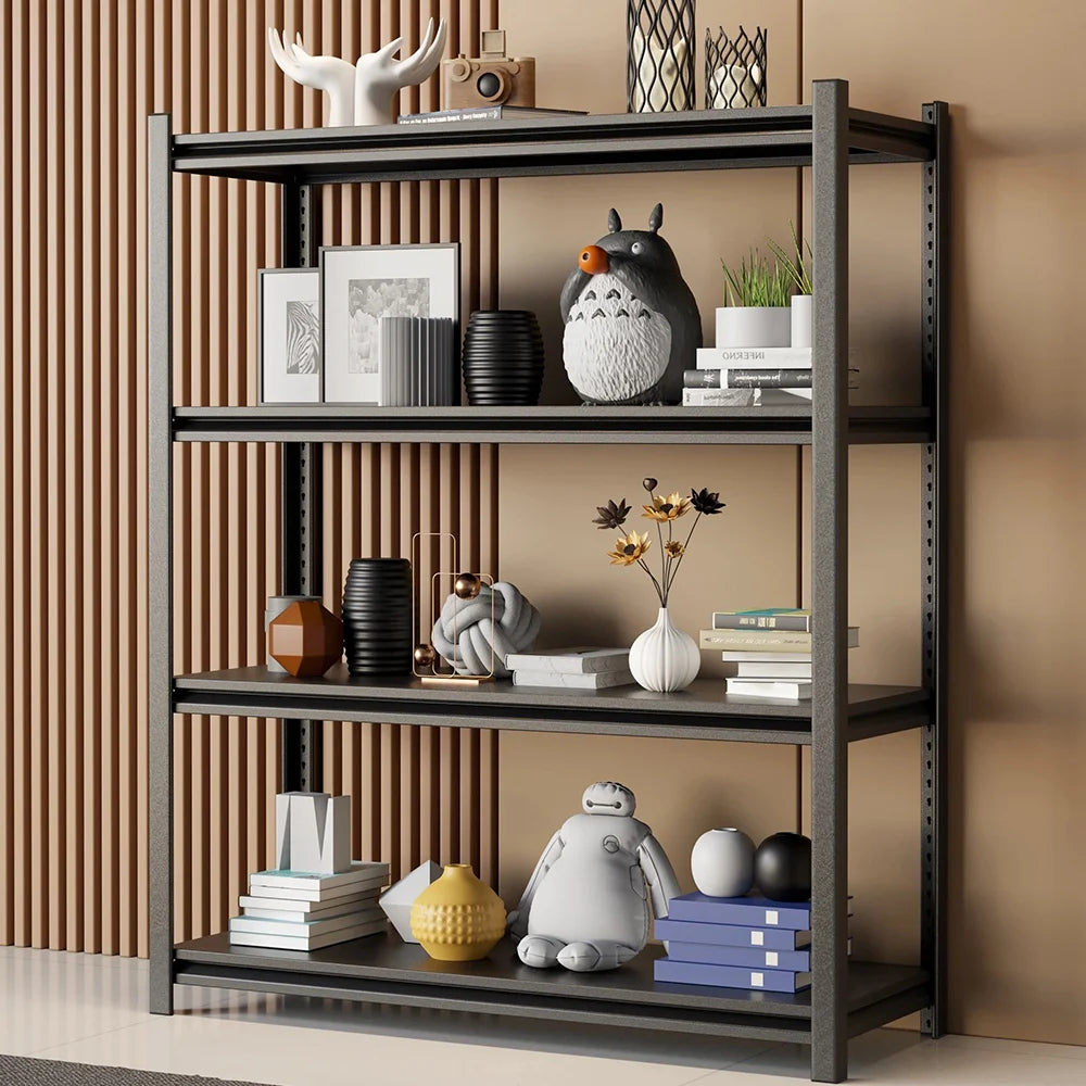 Multi Layer Metal Storage Rack Adjustable Shelf Heavy Duty Utility Organiser for Home