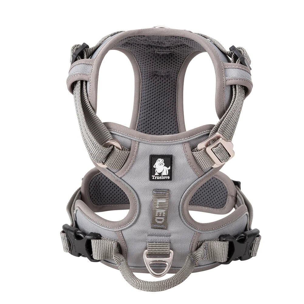 Truelove No Pull Dog Harness Reflective Breathable XS-XL Sizes for Small Medium Large Dogs Night Walking