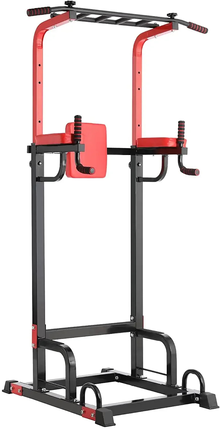 Power Tower Pull Up Bar Dip Station – Heavy Duty Strength Training Equipment 200kg Capacity Home Gym