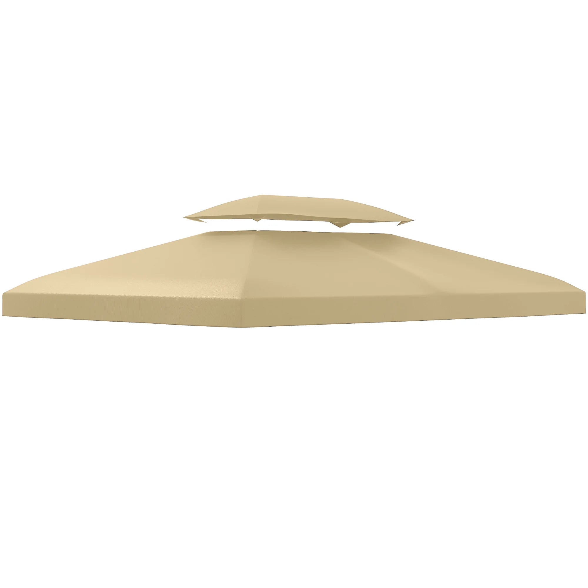 3 x 4m Gazebo Canopy Replacement Cover Two Tier Waterproof UV Polyester Roof Top for Garden Patio Gazebo