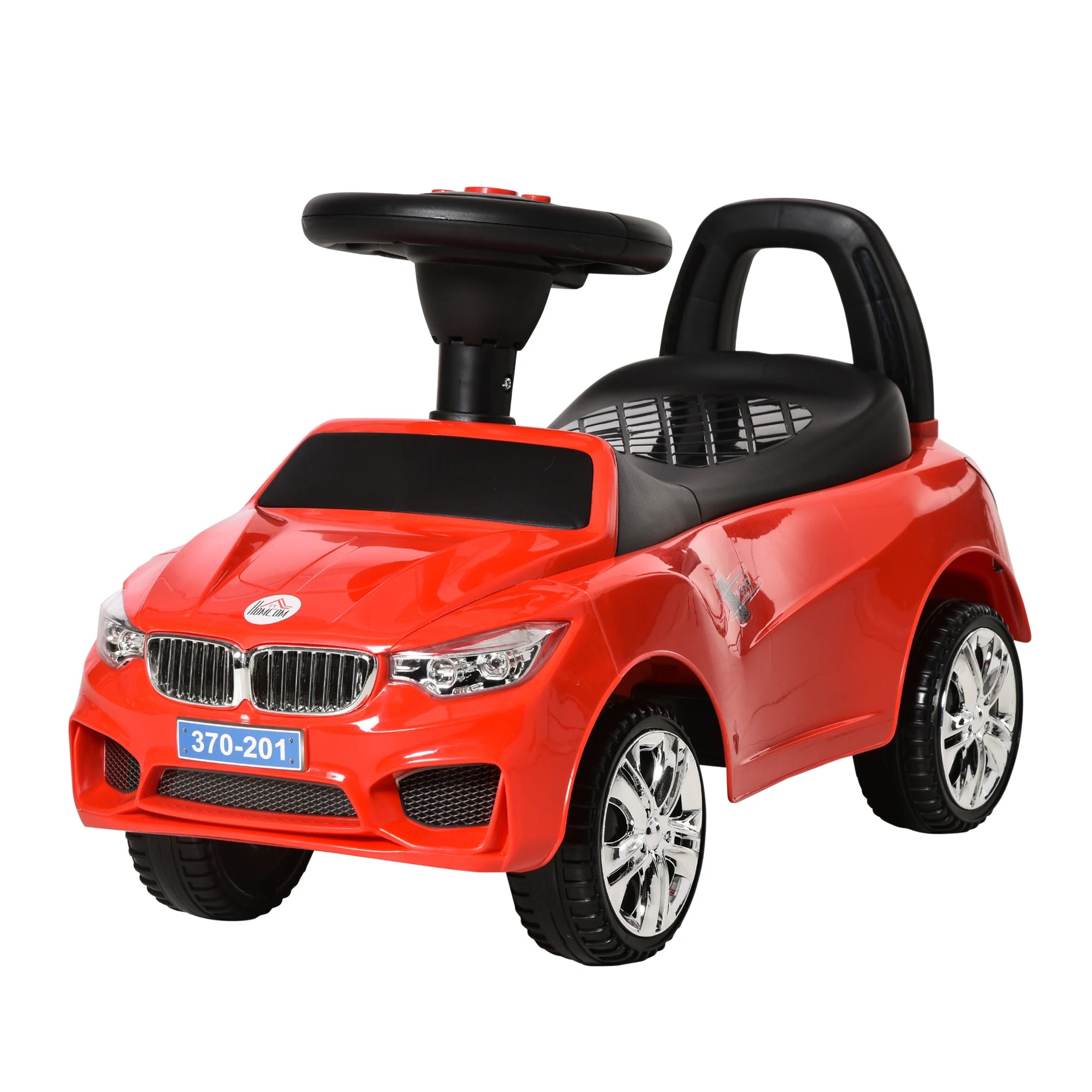 Kids Ride On Car Foot to Floor Toddler Slider Walker with Four Wheels 63.5x28x36cm