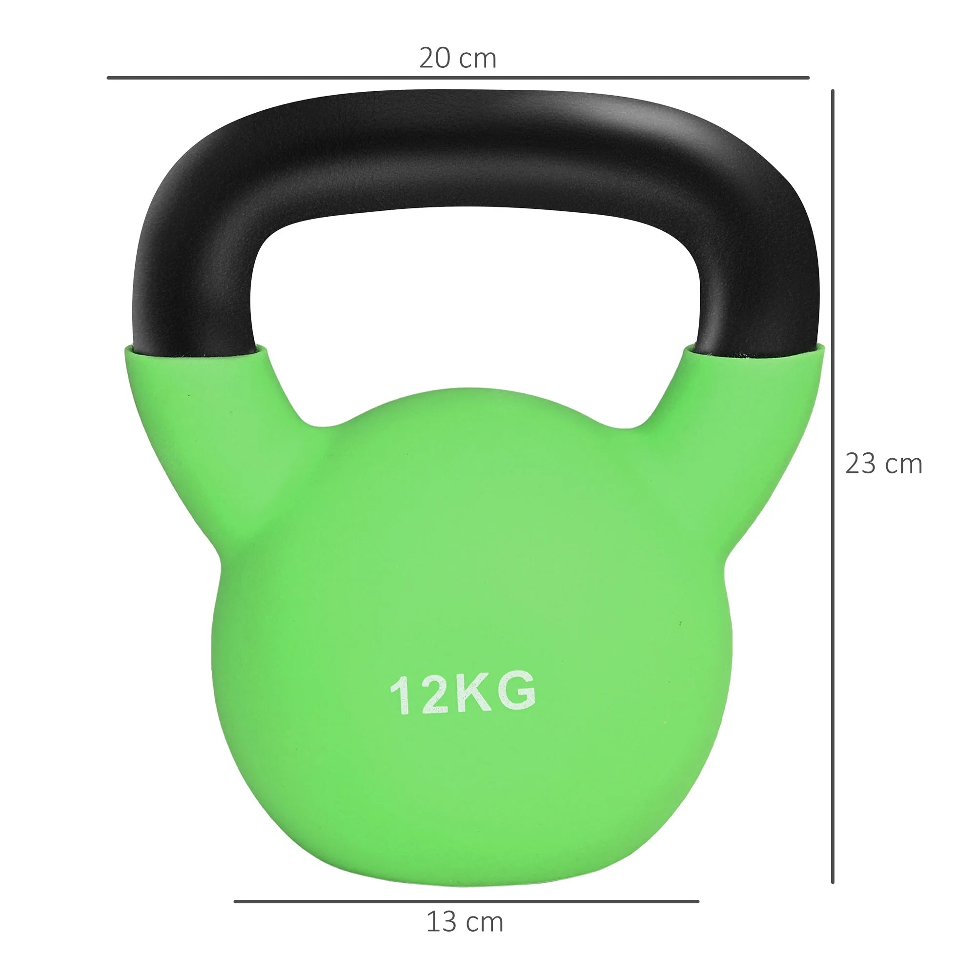 12kg Soft Kettlebell with Non-Slip Handle, Safe Home Gym Weight for Strength Training