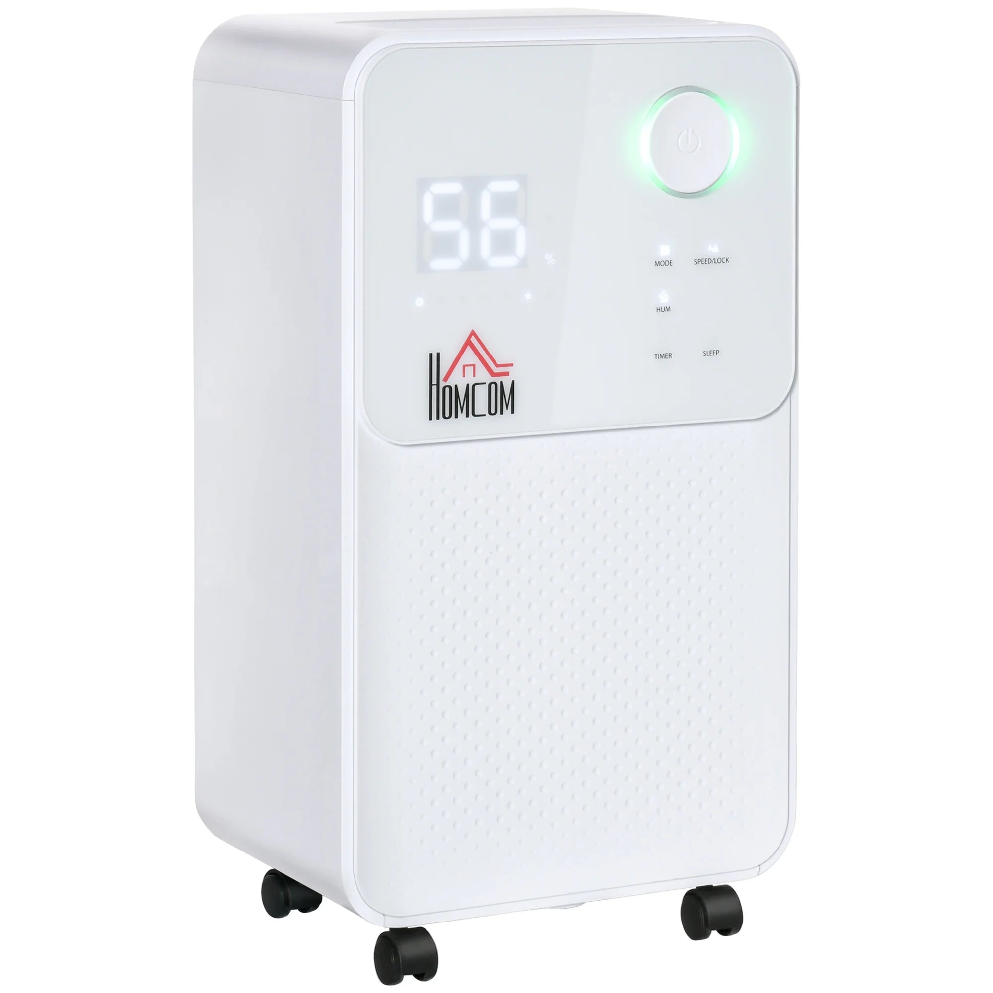 12L Per Day Portable Quiet Dehumidifier 2L Tank 4 Modes 24hr Timer Child Lock LED Display for Home Bedroom