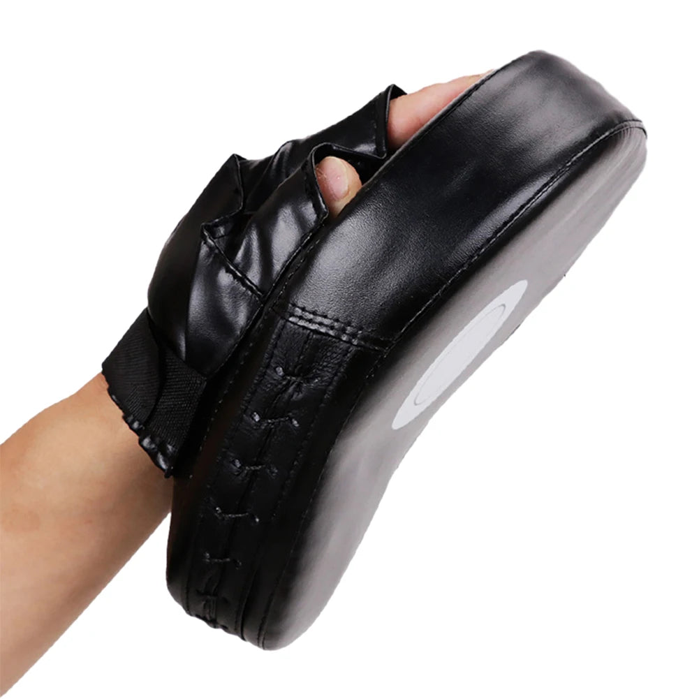 Curved Boxing Hand Target PU Leather Breathable Punching Mitts for Martial Arts Muay Thai Kickboxing Training