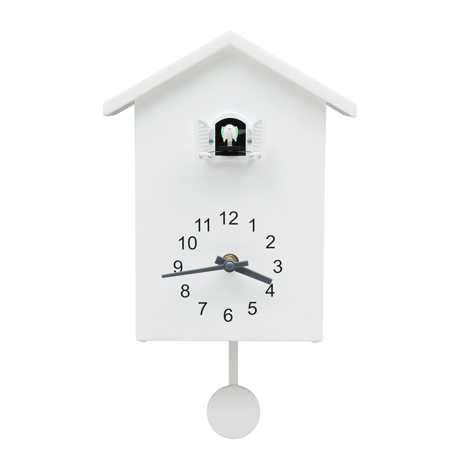 10 Inch Cuckoo Wall Clock Bird Design Swing Pendulum Home Decor Alarm Clock