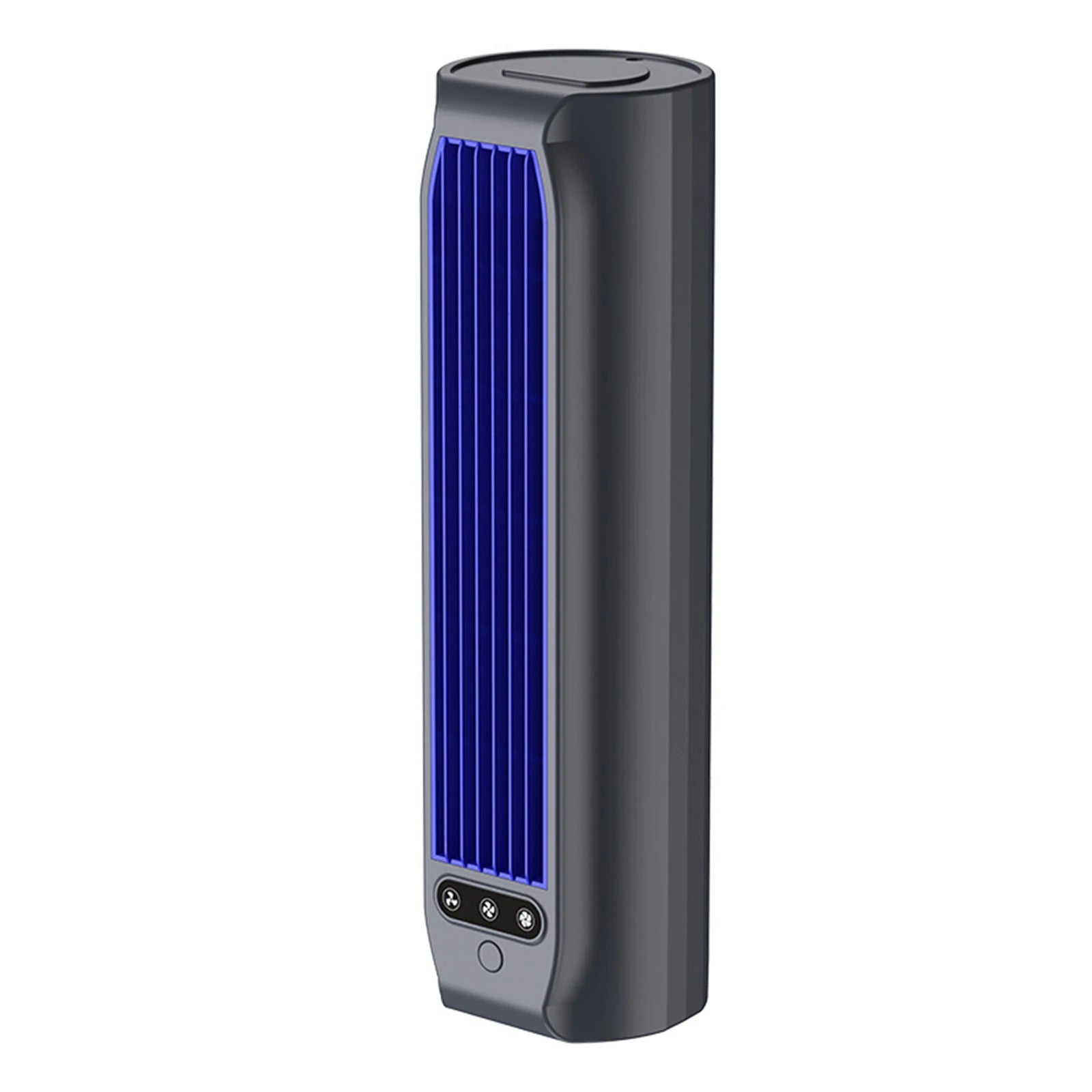 USB Rechargeable Bladeless Air Cooler Wall Mount or Desktop 3 Speeds LED Touch Screen 3000mAh for Bedroom Office