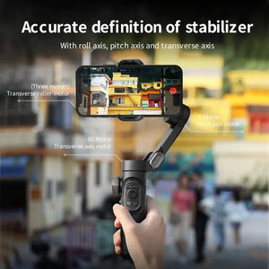 3-Axis Handheld Gimbal Stabilizer Smartxe for Smartphone for Iphone Android AI Face Tracking Tiktok Vlog