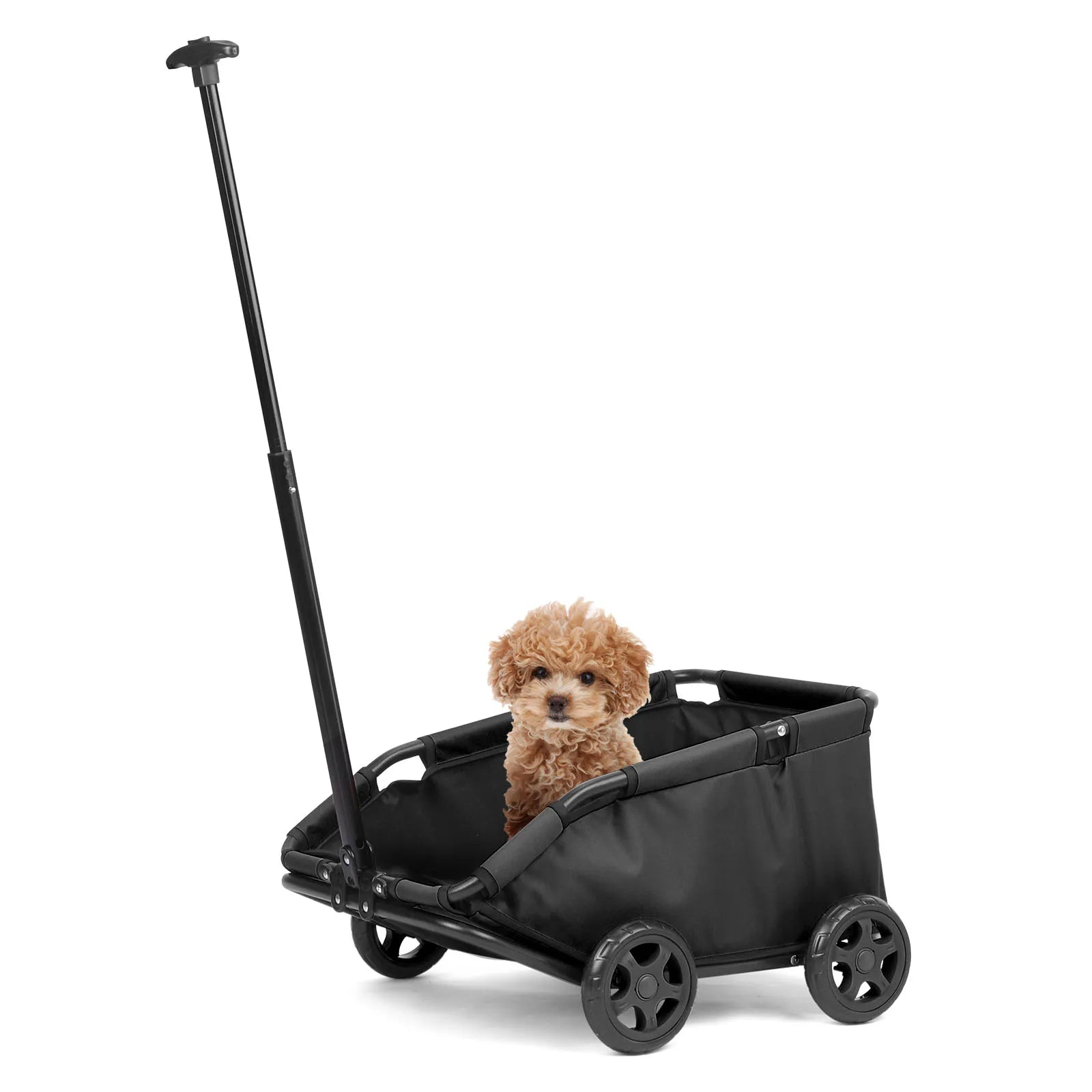 Lightweight Folding Pet Stroller – 4 Wheel 360° Rotating Dog & Cat Travel Cart
