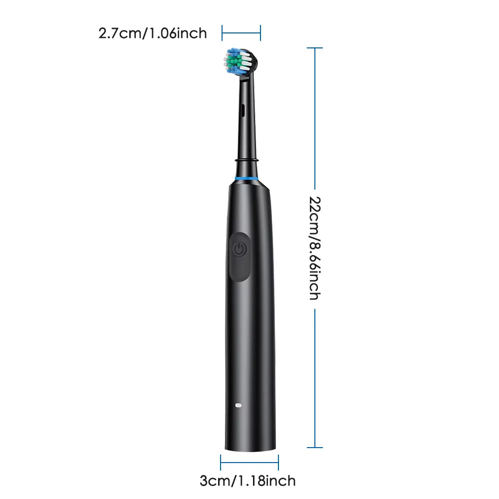 Electric Toothbrush USB Rechargeable Waterproof Intelligent Toothbrush for Adults