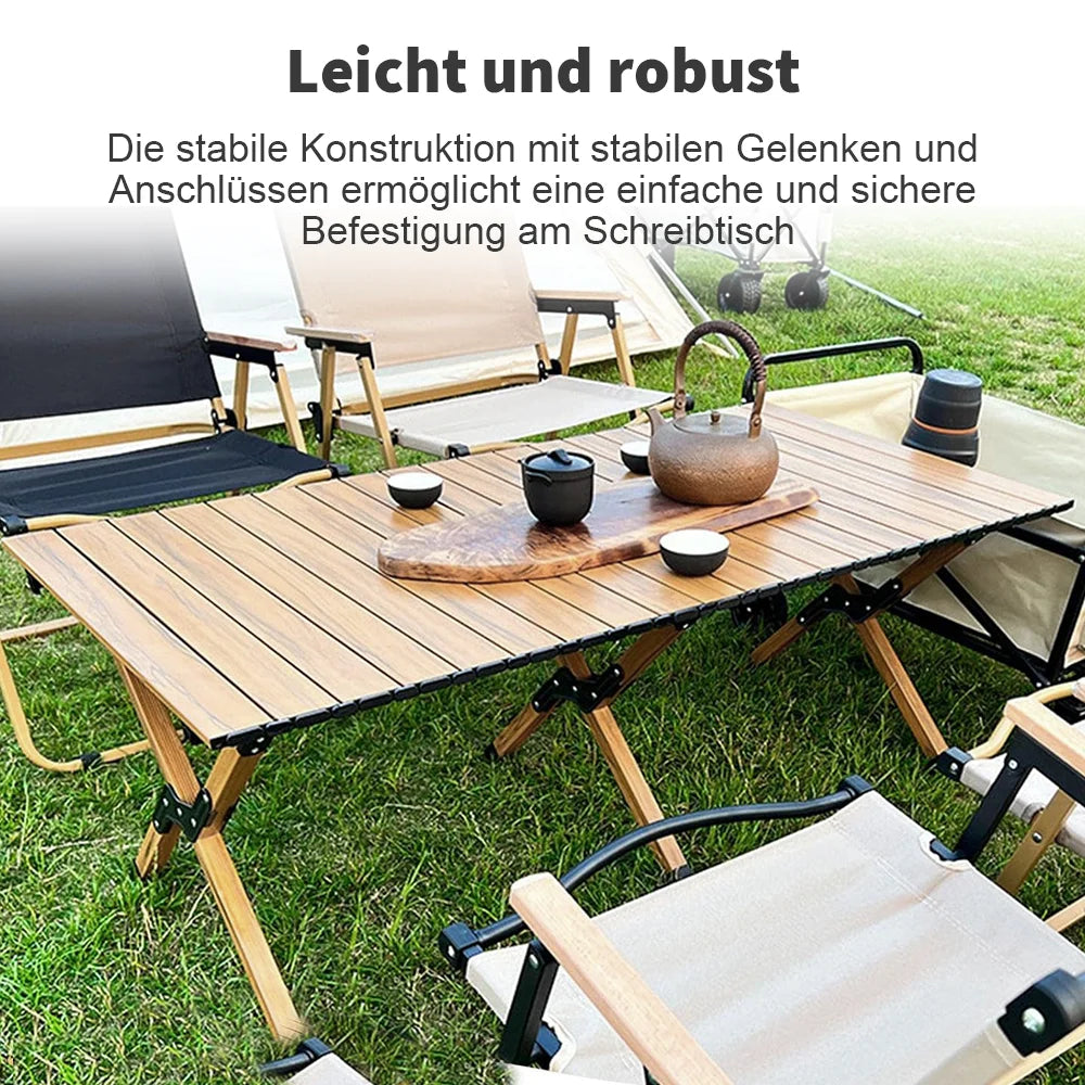 Portable Folding Camping Table with Carry Bag Lightweight Metal Outdoor Table for Picnic BBQ Hiking Travel