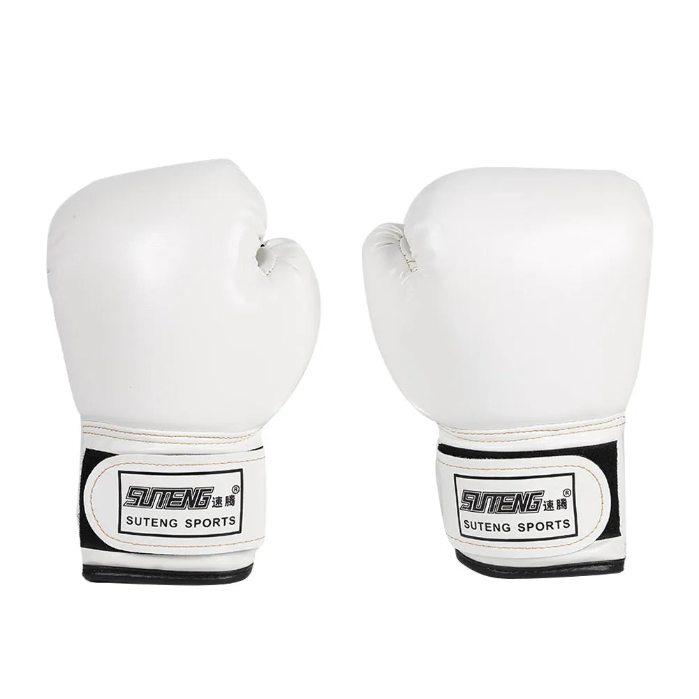Kids Boxing Gloves PU Leather Breathable Muay Thai Mitts for Taekwondo Punching Bag Training Ages 3-12