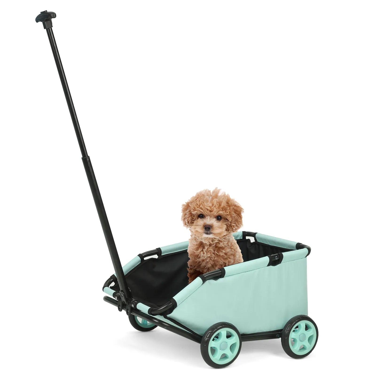 Lightweight Folding Pet Stroller – 4 Wheel 360° Rotating Dog & Cat Travel Cart