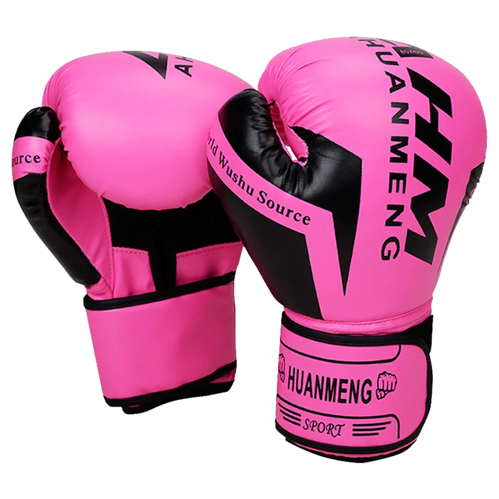 Boxing Training Gloves PU Leather Breathable Sparring Gloves 6OZ 10OZ for Muay Thai Martial Arts